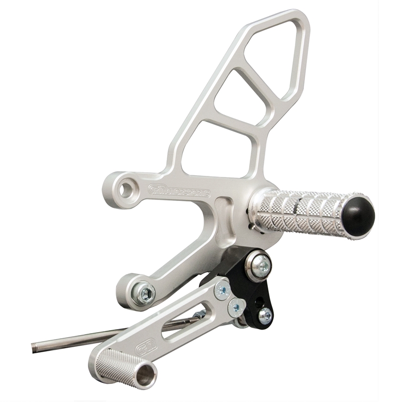 WOODCRAFT Aprilia RSV4 / Tuono V4 (2017+) Full Rearsets Clear Anodized